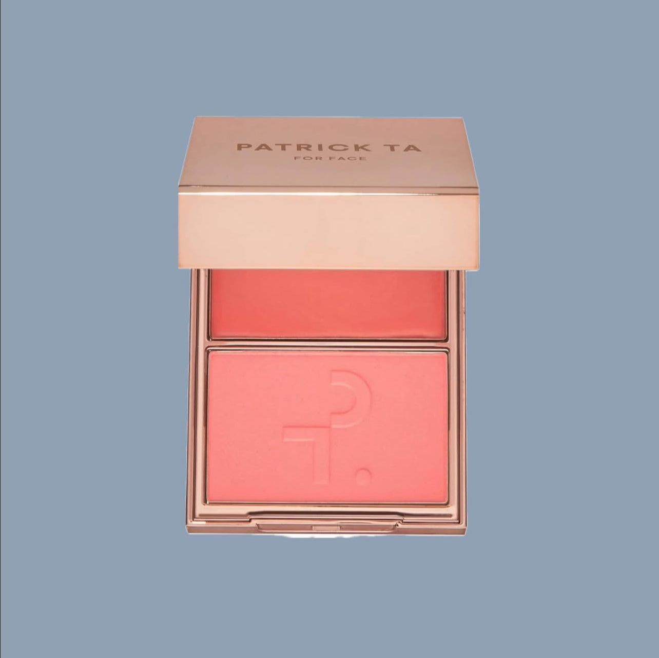 PATRICK TA MAJOR HEADLINES
DOUBLE-TAKE CRÈME & POWDER BLUSH DUO