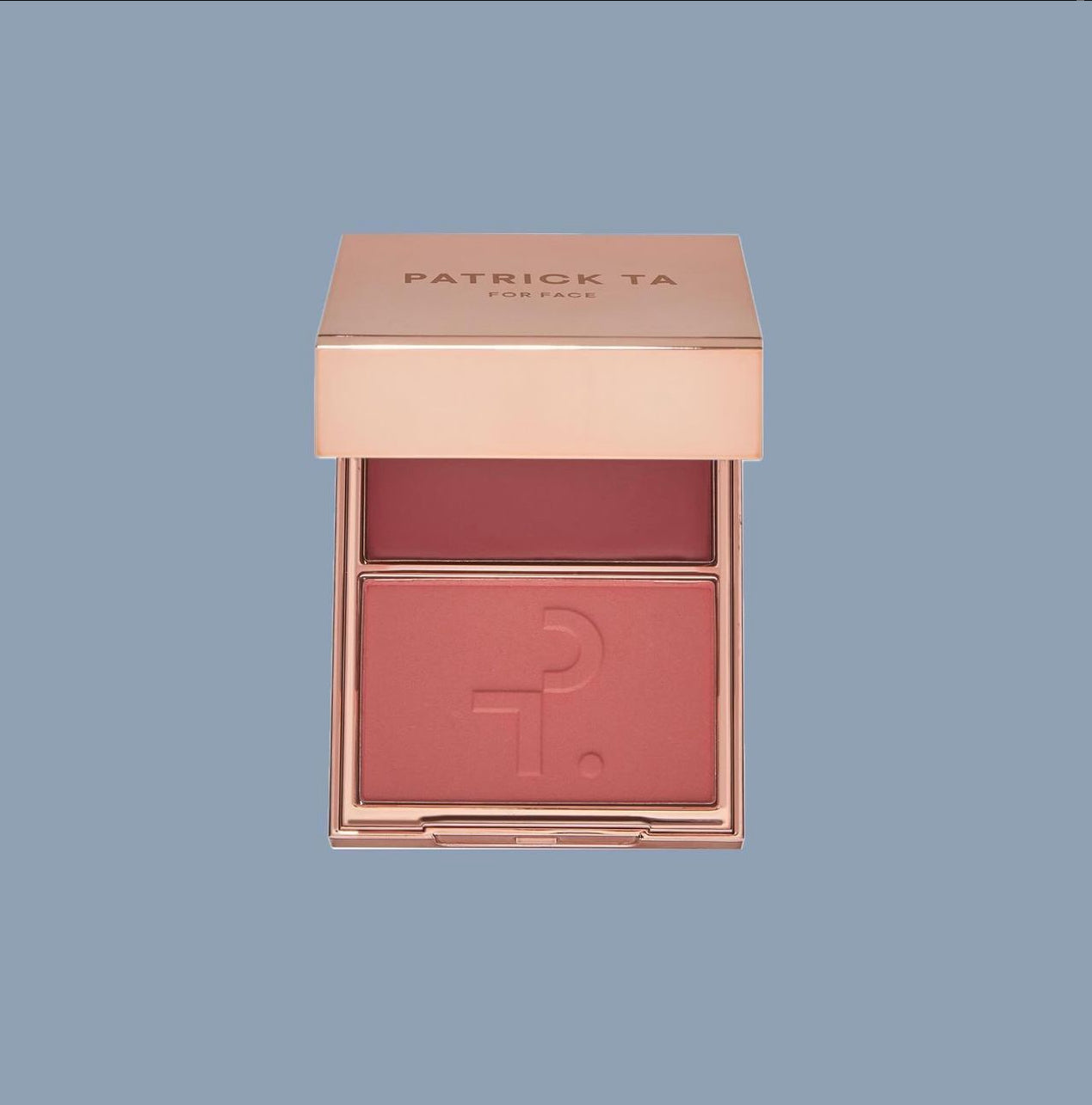 PATRICK TA MAJOR HEADLINES
DOUBLE-TAKE CRÈME & POWDER BLUSH DUO