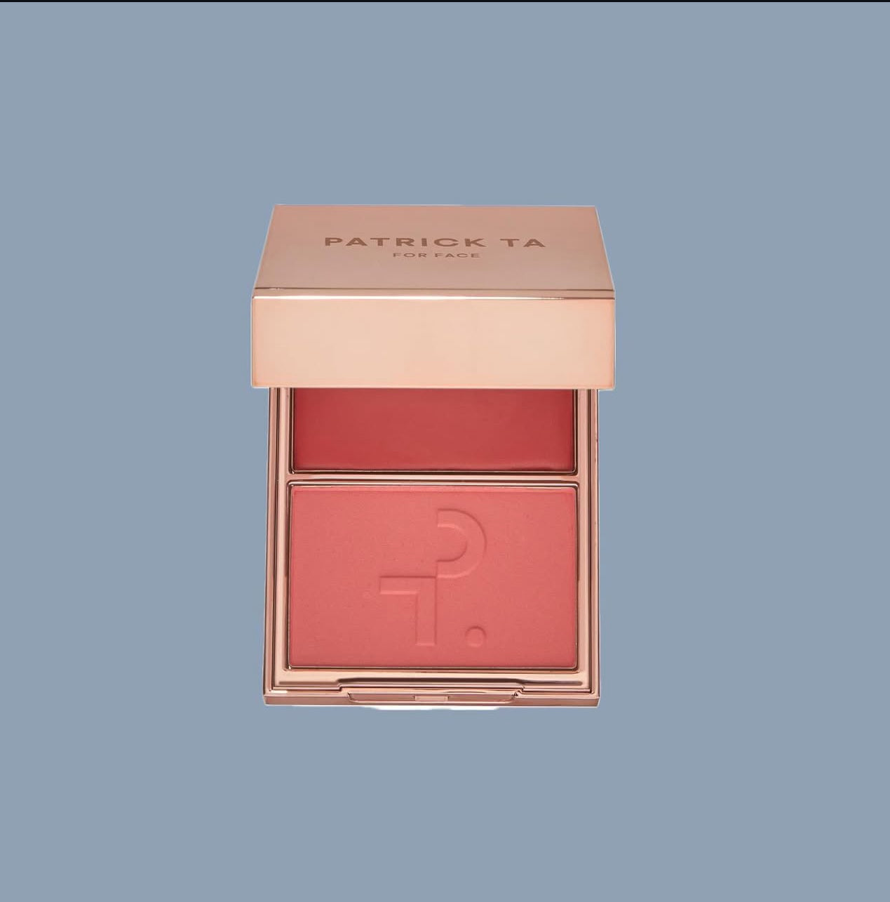PATRICK TA MAJOR HEADLINES
DOUBLE-TAKE CRÈME & POWDER BLUSH DUO
