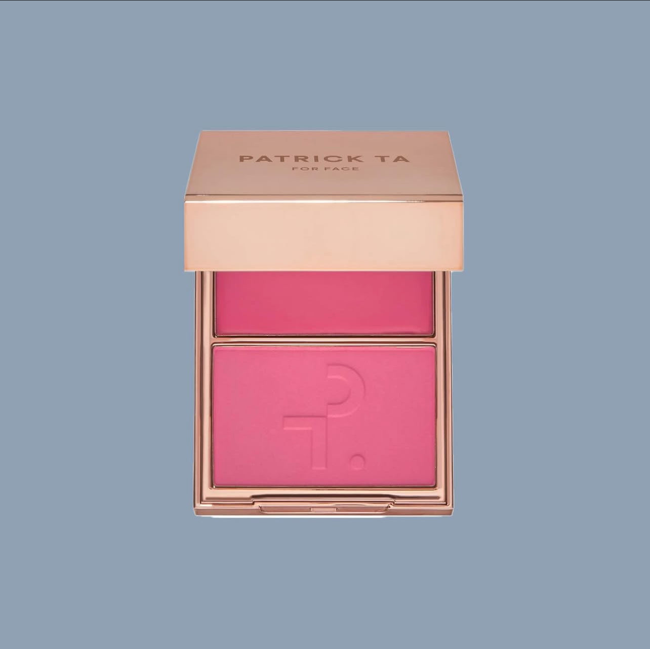 PATRICK TA MAJOR HEADLINES
DOUBLE-TAKE CRÈME & POWDER BLUSH DUO