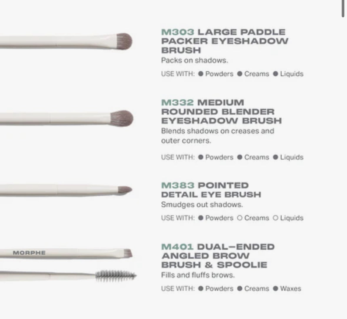 Morphe best of blend brush set 8pcs