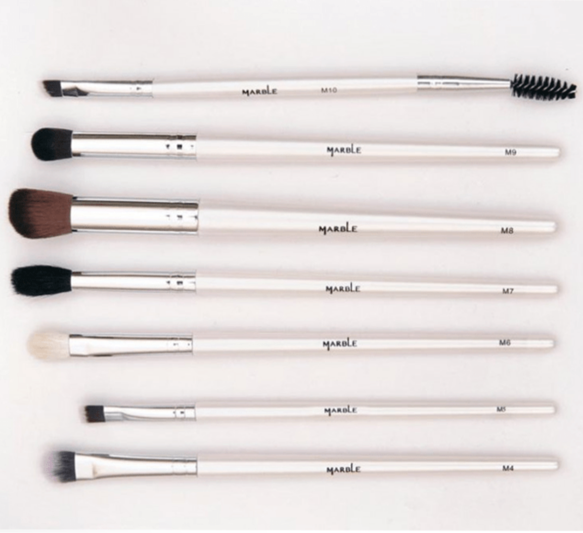 Marbel Eyes and Eyebrow Brush Set - 7 Brushes