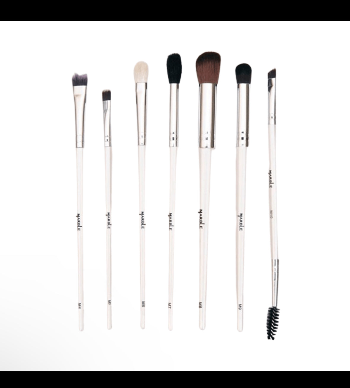 Marbel Eyes and Eyebrow Brush Set - 7 Brushes