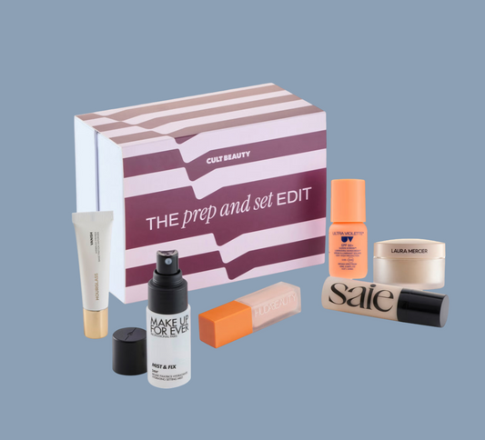 CULT BEAUTY The Prep & Set set.